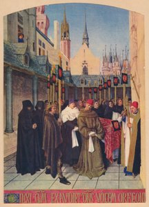Etienne Chevaliers begravning, c1455, 1939 av Jean Fouquet