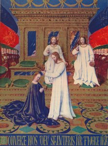 Jungfrukröningen, c1455, 1939 av Jean Fouquet