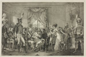 Napoleon vid Storhertigens palats i Florens, tallrik tretton från Napoleons politiska och militära liv
