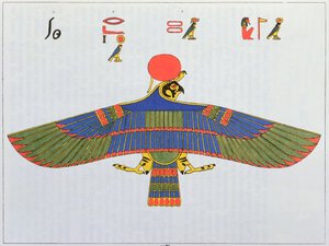 Guden Horus föreställd i form av en sparvhök, 1823