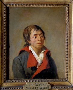 Porträtt av Jean-Paul Marat (1743-1793), läkare, grundare av L