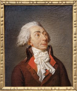 Porträtt av Michel Lepeletier de Saint Fargeau (1760-1793), fransk politiker, advokat, mycket aktiv som medlem av konventet under revolutionen, han utarbetade en nationell utbildningsplan på grundval av Condorcet vars idéer kommer att tas upp av J