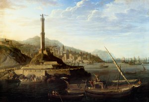 Napoleonkriget: Inträde i den franska arméns gener under kommando av general Miollis den 24 juni 1800. Målning av Jean Francois Hue (1751-1823) av Jean Francois Hue