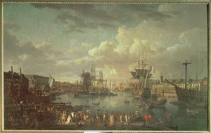 Utsikt över hamnen i Brest