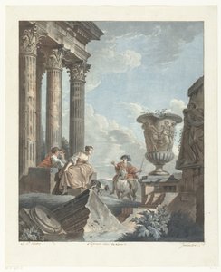 Forntida ruiner av Jean-Francois Janinet