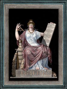 Jämlikhet - gravyr av Jean Francois (Jean-Francois) Janinet (1752-1814) - Allegorie de l