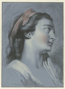 Chef för en ung kvinna Tete de femme av Jean Francois Janinet