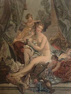 The Toilet Of Venus, Venus Bathing, 1783, 1913 av Jean Francois Janinet