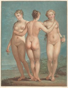 De tre nåderna. av Jean Francois Janinet