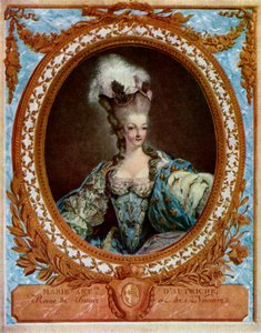 Marie Antoinette 1755-1793, drottninggemål till kung Ludvig XVI av Frankrike, 1777 1931.