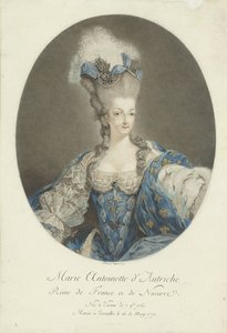 Porträtt av Marie Antoinette Marie Antoinette av Österrike, drottning av Frankrike och Navarra (titel på objektet) av Jean Francois Janinet
