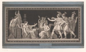 Tarquinius och hans spinnande fru Lucretia La vertu de Lucréce (titel på objekt)