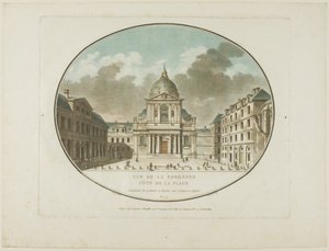 Utsikt över Sorbonne av Jean-Francois Janinet