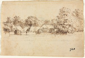 Stugor, 1870-1871. av Jean Francois Millet