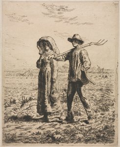 Ska till jobbet. av Jean Francois Millet