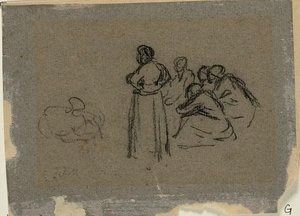 Grupp av kvinnor av Jean Francois Millet