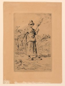 Spinnern av Jean Francois Millet