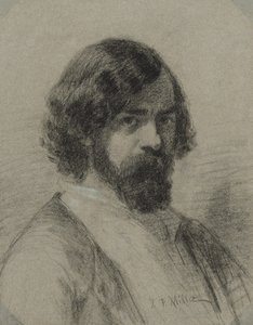 Porträtt av Narcissus Virgil Diaz de la Peña av Jean Francois Millet