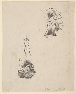 Bevis från ett skisserblock, 1834-75. av Jean Francois Millet