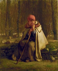 Sittande herdinna, ca 1852