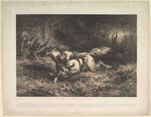 Simon Butler Indian Trails, vol. II, 1852. av Jean Francois Millet