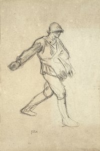 Studera för "The Sower" av Jean Francois Millet