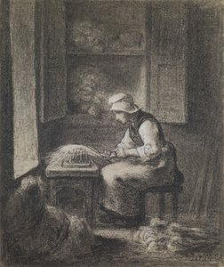 The Carder av Jean Francois Millet