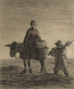 Avgången till arbetet, 1857 av Jean Francois Millet