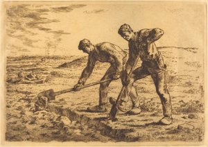 The Diggers (Les becheurs) av Jean Francois Millet