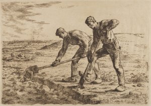 Grävarna, 1814-75 av Jean Francois Millet