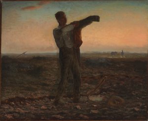 Dagens slut, kvällens effekt av Jean Francois Millet