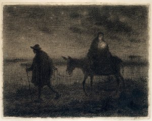 Flykten till Egypten av Jean Francois Millet