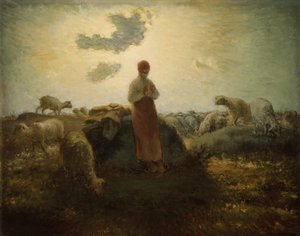Flockens skötare, 187174. av Jean Francois Millet