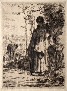 Den stora herdinnan av Jean Francois Millet