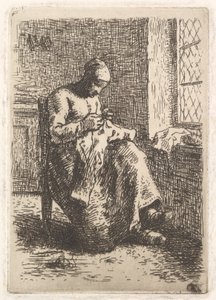 Sömmerskan, 1853. av Jean Francois Millet