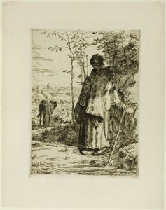 Herdinnan stickning av Jean Francois Millet