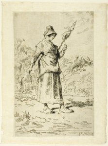 Spinnaren av Jean Francois Millet