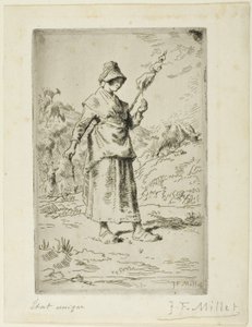 Spinnaren av Jean Francois Millet