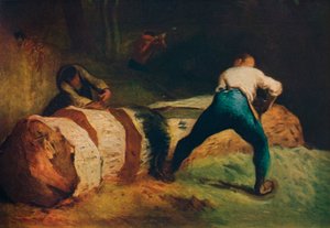 The Wood Sawyers, Les scieurs de long, c1850, 1911 av Jean Francois Millet