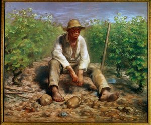 Vinmakaren Målning av Jean Francois Millet (1814-1875) 1800-talets Haag. Rijksmuseum av Jean Francois Millet