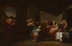 Belisarius tar emot gästfrihet av en bonde, 1779