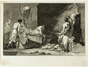 Andakt av Cimon eller begravning av Miltiade av Jean François Pierre Peyron