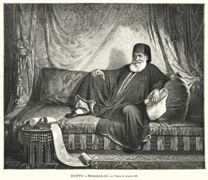 Muhammad Ali, ottomansk vicekung av Egypten (litho)