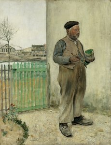 Man som precis har målat sitt staket av Jean Francois Raffaelli