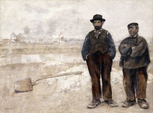 De två arbetarna, av Jean Francois Raffaelli