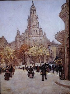 Vy över Paris, ca 1885 (olja på duk)