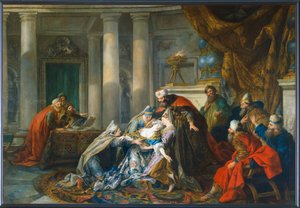 Das Ohnmächtigwerden von Esther von Jean-François de Troy