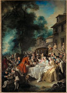 En jaktlunch... av Jean-François de Troy