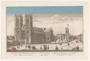 Utsikt över Westminster Abbey och St Margaret