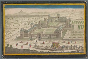Utsikt över Château de Vincennes av Jean François Daumont